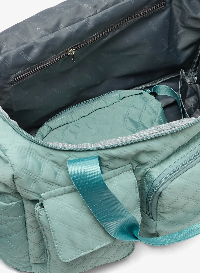 Ginger Blue Multi-use Quilted Travel Duffel Bag for Women | Best Price UAE